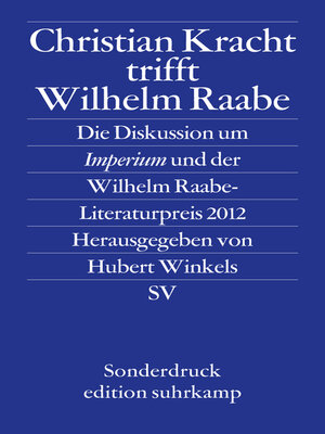 cover image of Christian Kracht trifft Wilhelm Raabe